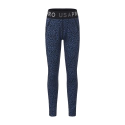 детски,клин,usa,pro,training,tight,legging,girls,navy,leopard