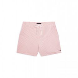 Tommy Hilfiger Ithaca Medium Seersucker Swimshort - Terra Red / Ecru tommy,hilfiger,ithaca,medium,seersucker,swimshort,terra,red,ecru