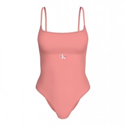 дамски,бански,костюми,стоки,за,плуване,на,разпродажба,calvin,klein,women's,one,piece,swimsuit,washed,scarlet