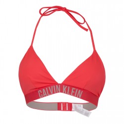 Горнище Calvin Klein Triangle Bikini Top - Punch Pink горнище,дамски,бански,костюми,дамско,бельо,calvin,klein,triangle,bikini,top,punch,pink