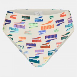 разпродажба,puma,дамски,облекла,размер,puma,high,waisted,printed,bikini,bottoms,womens,white,combo