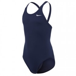 Бански костюм Nike Solid Swimsuit - Midnight Navy бански,костюм,детски,летен,каталог,детски,бански,костюми,плажен,магазин,плуване,в,училище,разпродажба,nike,детски,3/4,панталони,бански,костюми,за,момичета,