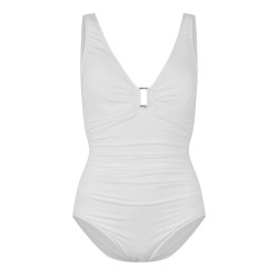 Дамски бански костюм Lauren by Ralph Lauren Womens Ring Detail Plunge Swimsuit - White дамски,бански,костюм,дамски,бански,костюми,lauren,by,ralph,lauren,women,s,ring,detail,plunge,swimsuit,white