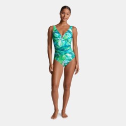 Дамски бански костюм Lauren by Ralph Lauren Womens Ring Detail Plunge Swimsuit - Green дамски,бански,костюм,дамски,бански,костюми,lauren,by,ralph,lauren,women,s,ring,detail,plunge,swimsuit,green