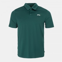 Slazenger Golf Solid Polo Mens - Green мъжки,блузи,с,яка,мъжки,горнища,за,голф,облекла,за,голф,всички,облекла,за,голф,slazenger,golf,solid,polo,mens,green
