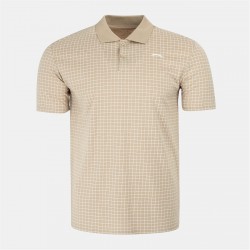 Slazenger Check Golf Polo Mens - Taupe мъжки,блузи,с,яка,мъжки,горнища,за,голф,облекла,за,голф,всички,облекла,за,голф,slazenger,check,golf,polo,mens,taupe