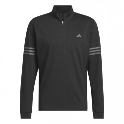 мъжко,горнище,с,цип,боулинг,облекла,за,голф,adidas,3,stripe,zip,top,mens,white,black