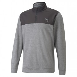 разпродажба,puma,мъжки,пуловери,облекла,за,голф,puma,cloudspun,quarter,zip,mens,black,shade