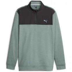 разпродажба,puma,мъжки,пуловери,облекла,за,голф,всички,облекла,за,голф,puma,cloudspun,quarter,zip,mens,black,green