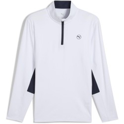 puma,men,s,pure,quarter,zip,pullover,jumper,white,glow