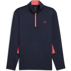 пуловер,puma,men,s,pure,quarter,zip,pullover,jumper,deep,nvy