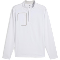 Мъжки пуловер Puma Cloudspun Tech 1/4 Zip Jumper Mens - White Glow мъжки,пуловер,puma,cloudspun,tech,1,4,zip,jumper,mens,white,glow