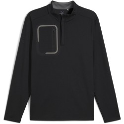 Мъжки пуловер Puma Cloudspun Tech 1/4 Zip Jumper Mens - Puma Black мъжки,пуловер,puma,cloudspun,tech,1,4,zip,jumper,mens,puma,black