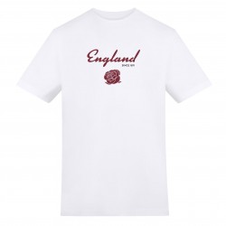 AWD Adults Printed England Rugby Fan Tee - Eng Retro ръгби,фланелки,awd,adults,printed,england,rugby,fan,tee,eng,retro