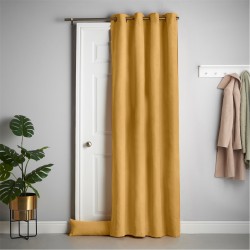 alan,symonds,velvet,chenille,ring,top,thermal,door,curtain,ochre