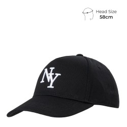 Мъжка бейзболна шапка Fabric Classic NY Baseball Cap Mens - Black мъжка,бейзболна,шапка,всички,шапки,fabric,classic,ny,baseball,cap,mens,black
