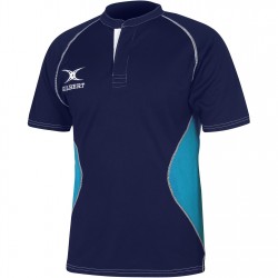 детски,тениски,ръгби,облекла,детски,облекла,gilbert,xactv2,shirt,jn99,navy,lt,sky