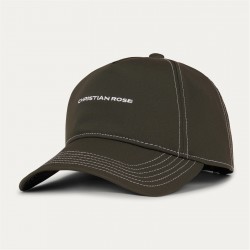шапка,мъжки,шапки,и,ръкавици,christian,rose,nylon,unstructured,trucker,cap,white,olive