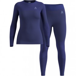 odlo,performance,baselayer,set,womens,skipper,blue