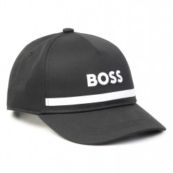 детска,шапка,всички,шапки,плажни,шапки,boss,logo,print,cap,junior,boys,black,09b
