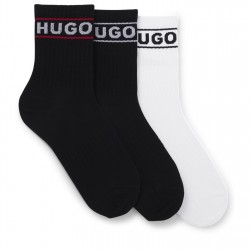 дамски,чорапи,hugo,3p,qsrib,sporty,cc,w,10260645,white,black