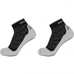 Мъжки чорапи Salomon Ultra Quarter 2 Pack Running Socks Mens - Black/Grey мъжки,чорапи,отново,на,училище,всички,фитнес,аксесоари,мъжки,облекла,за,бягане,облекла,за,бягане,аксесоари,за,бягане,salomon,ultra,quarter,2,pack,running,s