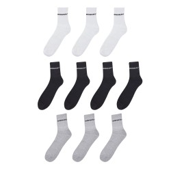 чорапи,мъжки,чорапи,дамски,чорапи,donnay,10,pack,quarter,socks,plus,size,12,multi,asst