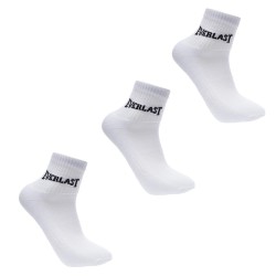 Мъжки чорапи Everlast Quarter Socks 3 Pack Mens - White мъжки,чорапи,чорапи,за,училище,мъжки,чорапи,everlast,quarter,socks,3,pack,mens,white