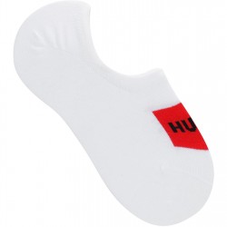 чорапи,дамски,чорапи,hugo,2,pack,invisible,logo,detail,socks,white,100