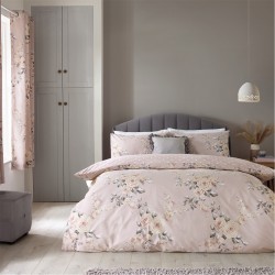 спално,бельо,и,комплекти,catherine,lansfield,floral,reversible,duvet,cover,set,blush,pink
