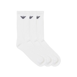 Чорапи Emporio Armani Mens Crew Socks - White M0066 чорапи,emporio,armani,men,s,crew,socks,white,m0066