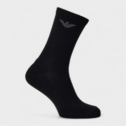 чорапи,мъжки,чорапи,emporio,armani,men's,crew,socks,black,mc061