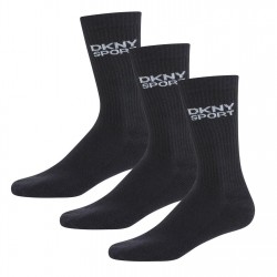 Чорапи DKNY Mens 3 Pack Sports Socks Radde - Black чорапи,мъжки,чорапи,dkny,mens,3,pack,sports,socks,radde,black