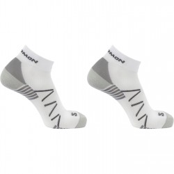 Дамски чорапи Salomon Hornet Quarter 2 Pack Running Socks Womens - White/Grey дамски,чорапи,чорапи,всички,чорапи,чорапи,за,всеки,ден,всички,чорапи,спорт,в,училище,дамски,чорапи,всички,фитнес,аксесоари,дамски,облекла,за,бягане,аксесоа