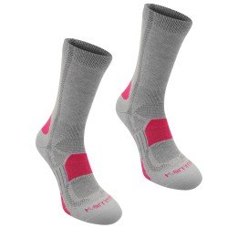 Дамски чорапи Karrimor 2 Pack Walking Socks Womens - Light Grey/Pink дамски,чорапи,чорапи,за,туризъм,всички,чорапи,работни,чорапи,всички,чорапи,мъжки,туристически,чорапи,дамски,чорапи,karrimor,2,pack,walking,socks,womens,lig