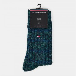 чорапи,чорапи,на,разпродажба,всички,чорапи,мъжки,чорапи,tommy,hilfiger,men's,ribbed,crew,socks,dark,green