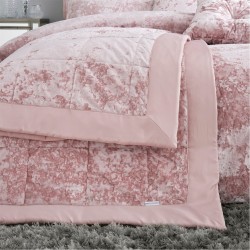 спално,бельо,и,комплекти,catherine,lansfield,velvet,quilted,bedspread,blush,pink
