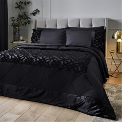 спално,бельо,и,комплекти,catherine,lansfield,cut,velvet,quilted,bedspread,black