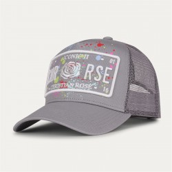 шапка,мъжки,шапки,и,ръкавици,christian,rose,iconic,ii,trucker,cap,grey,paint,splat