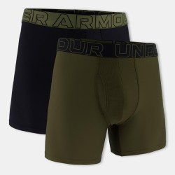 Мъжки боксерки Under Armour 2pk 6In Tech 2 Mens Boxers - Green/Black мъжки,боксерки,under,armour,2pk,6in,tech,2,mens,boxers,green,black