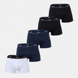 боксерки,мъжко,бельо,boss,men's,essential,boxers,open,blue