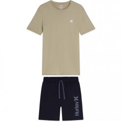 комплект,hurley,short,tee,set,sn62,black,combo