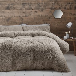 спално,бельо,и,комплекти,catherine,lansfield,deep,pile,faux,fur,duvet,cover,set,natural
