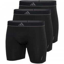 Боксерки adidas Boxer Brief (3PK) - Black боксерки,бельо,за,училище,мъжко,бельо,adidas,boxer,brief,3pk,black