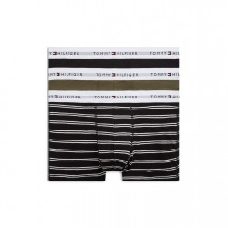 боксерки,мъжко,лятно,бельо,мъжко,бельо,tommy,hilfiger,3,pack,logo,waistband,trunks,black,green,stripe