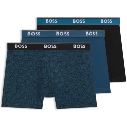 боксерки,мъжко,бельо,boss,bodywear,3,pack,boxer,briefs,with,logo,detail,aop,blu,blk,983