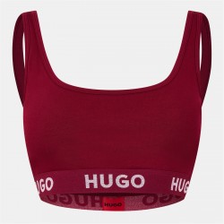 бюстие,аксесоари,на,разпродажба,hugo,sporty,logo,bralette,dark,red