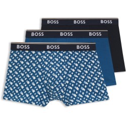 боксерки,аксесоари,на,разпродажба,мъжко,бельо,boss,mens,boss,bodywear,3,pack,boxer,shorts,with,logo,detail,open,blue