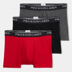 боксерки,аксесоари,на,разпродажба,мъжко,бельо,polo,ralph,lauren,men's,3,pack,cotton,trunks,blk,hthr,red