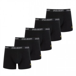 боксерки,мъжко,бельо,lyle,and,scott,5,pack,miller,trunks,black